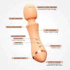 Majesty 2 Wand Vibrator - Orange