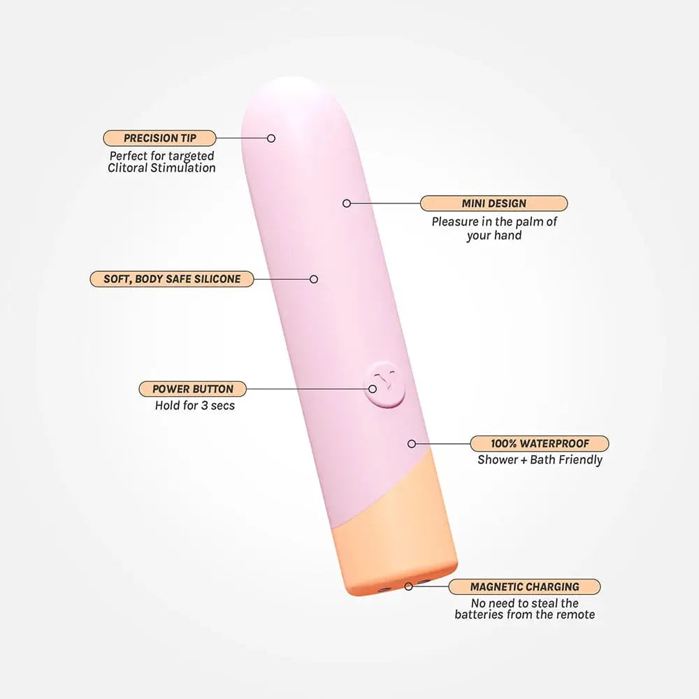 Vush™ Peachy Bullet Vibrator - Rolik®