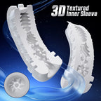 The Warrior Sucking & Vibrating Masturbator - Black