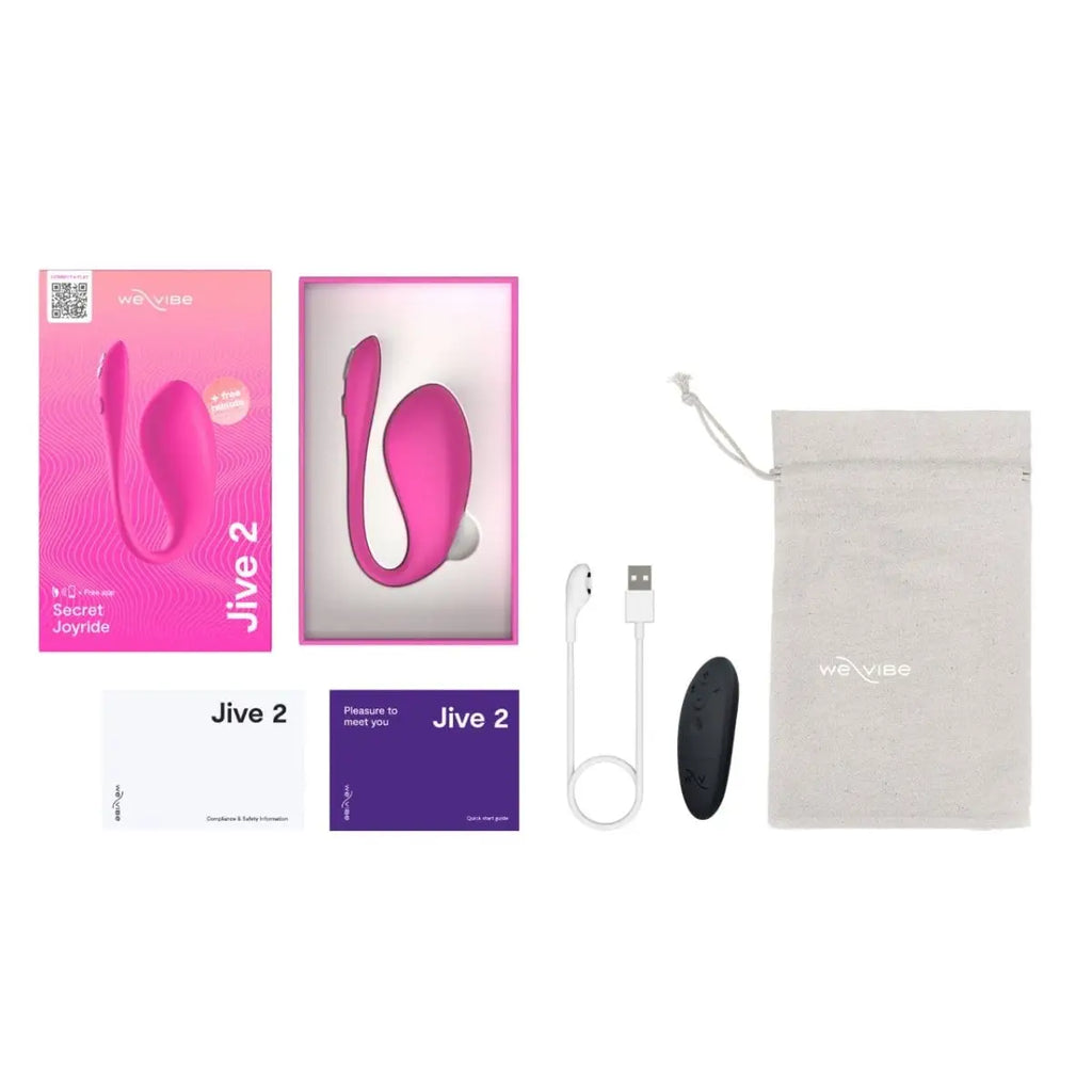 We-Vibe® Jive 2 Wearable Smart Egg G-Spot Vibrator - Pink - Vibrator