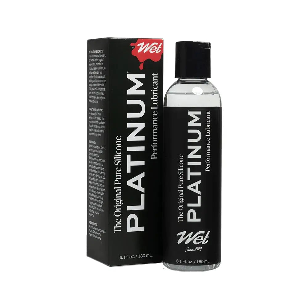 Wet® Lubricants Platinum Luxury Silicone-Based Personal Lubricant 6.1 fl. oz.