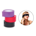 Multicolor Whipsmart Bondage Tape 3-Pack with Blindfold