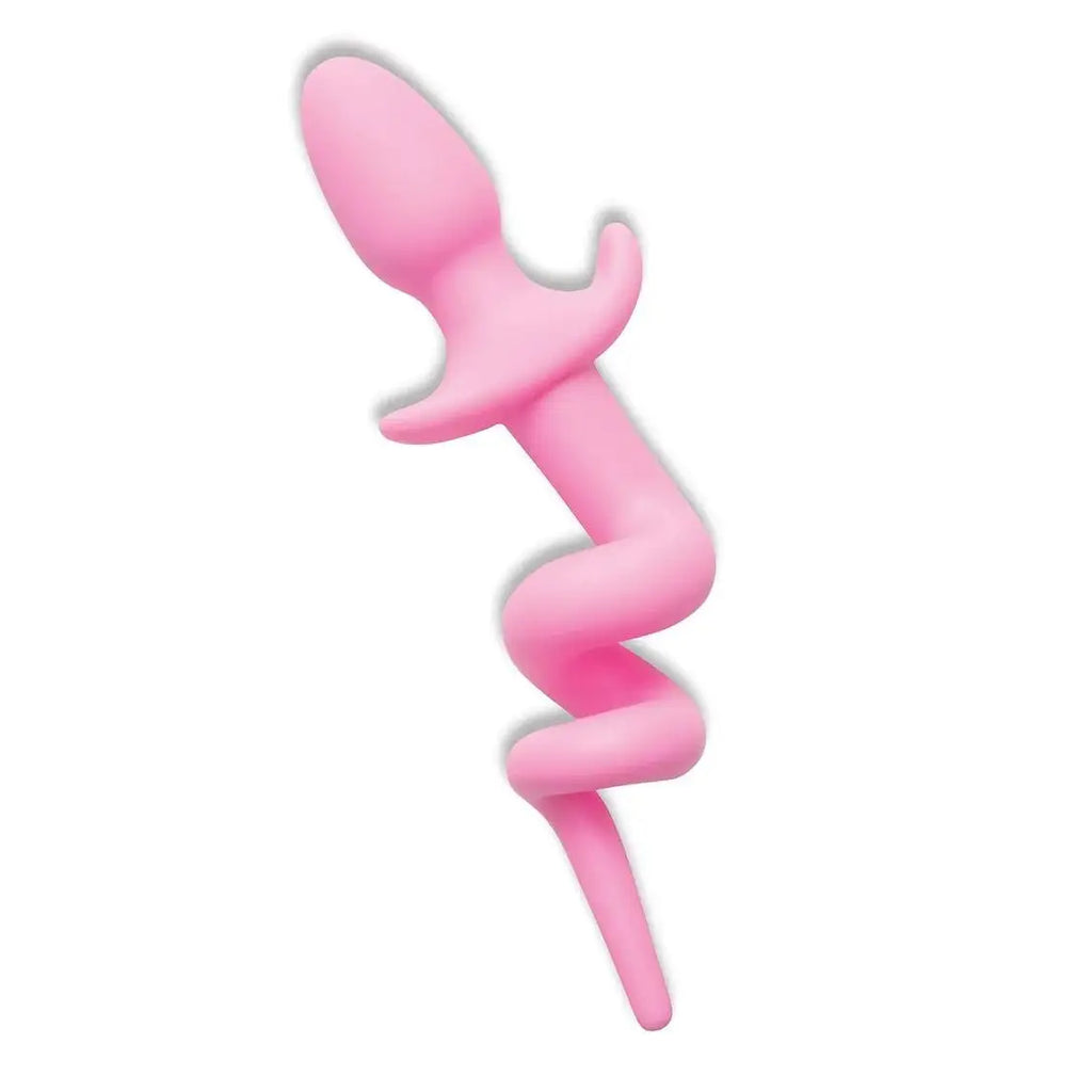 Pink Whipsmart Furry Tales 3.5’’ Silicone Pig Tail Butt Plug