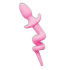 Pink Whipsmart Furry Tales 3.5’’ Silicone Pig Tail Butt Plug