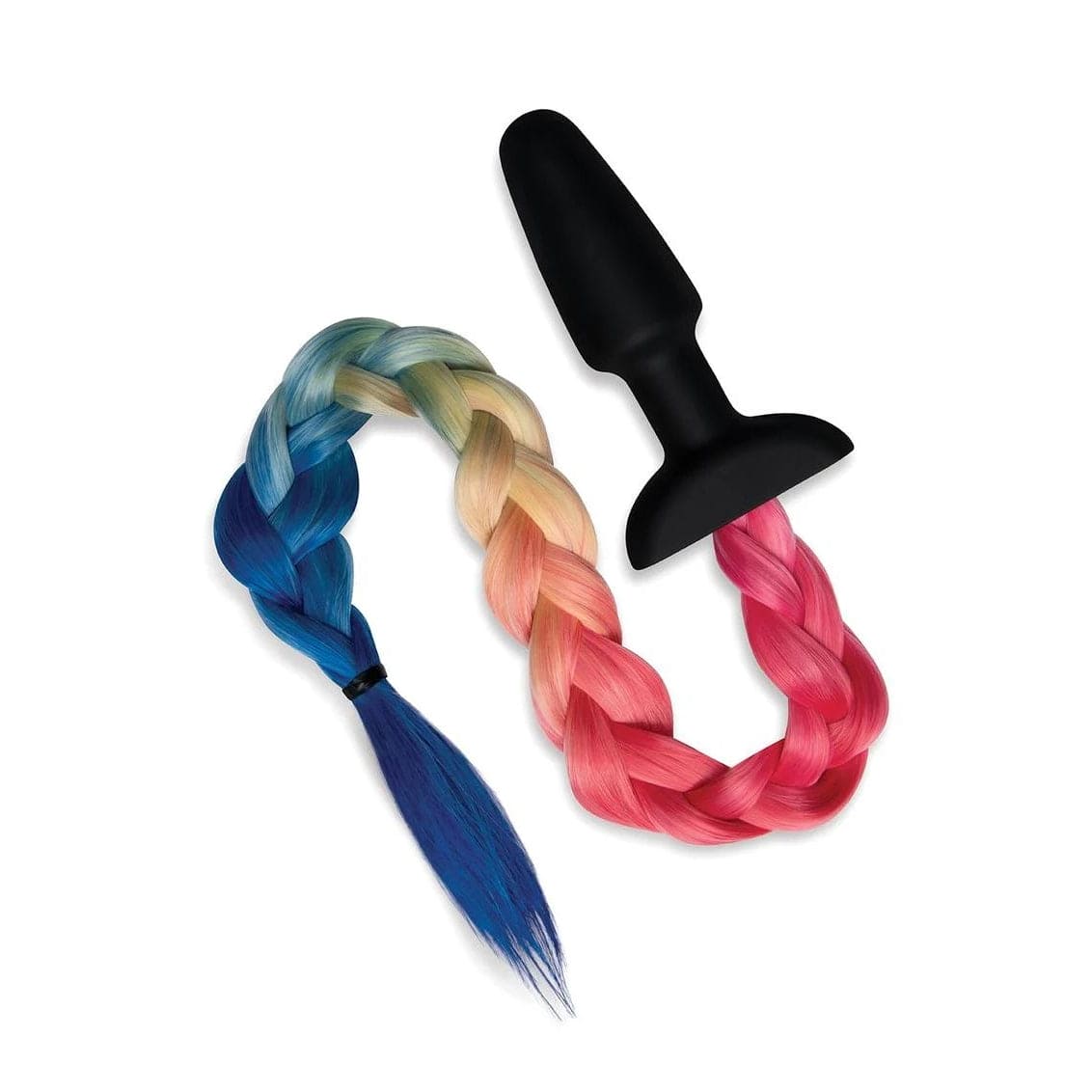 WhipSmart™ Furry Tales Silicone Plug With Rainbow Tail - Rolik®