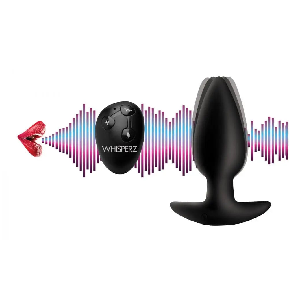Whisperz™ Voice Activated 10X Vibrating Butt Plug with Remote - Rolik®