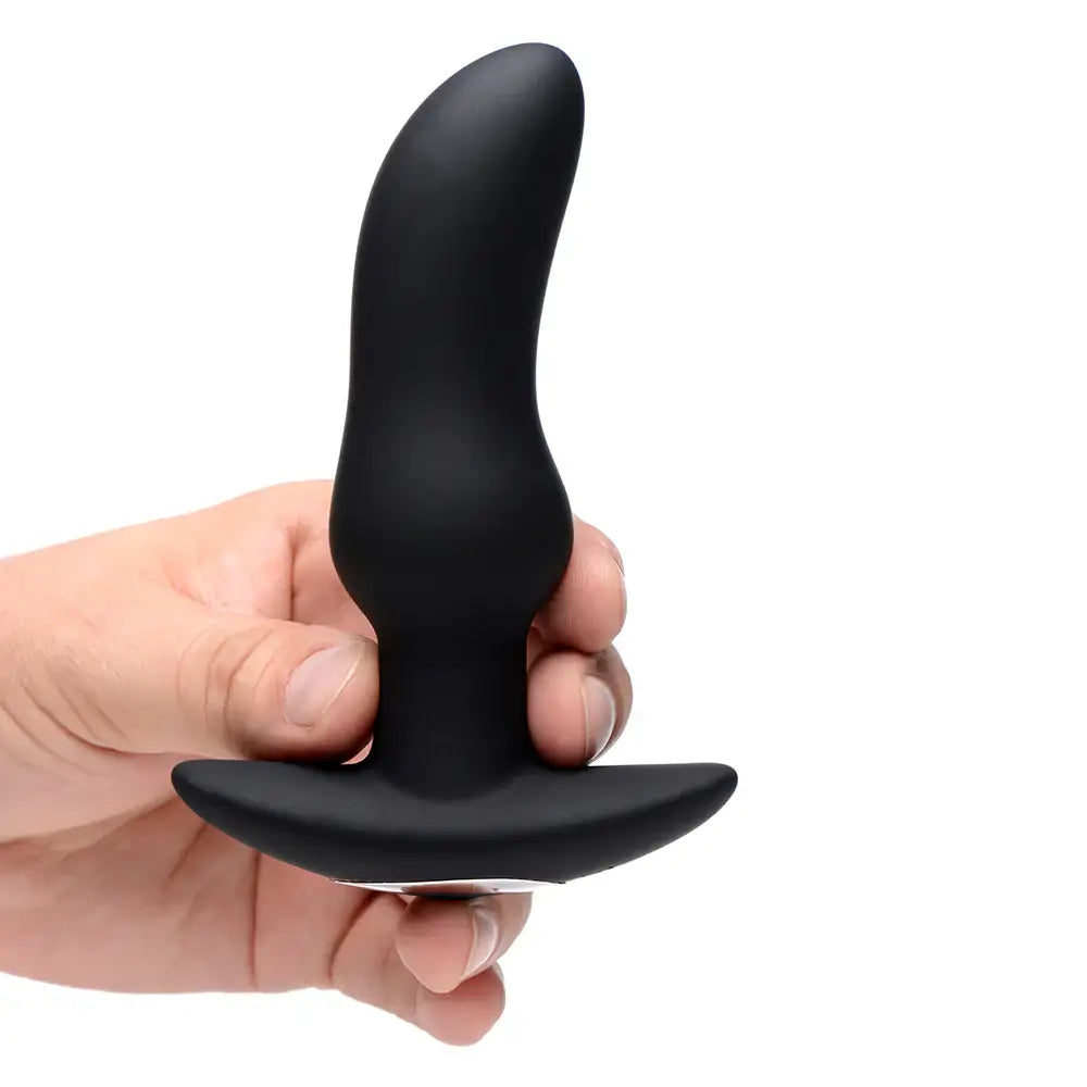 Whisperz™ Voice Activated 10X Vibrating Prostate Plug with Remote - Black - Anal Probe