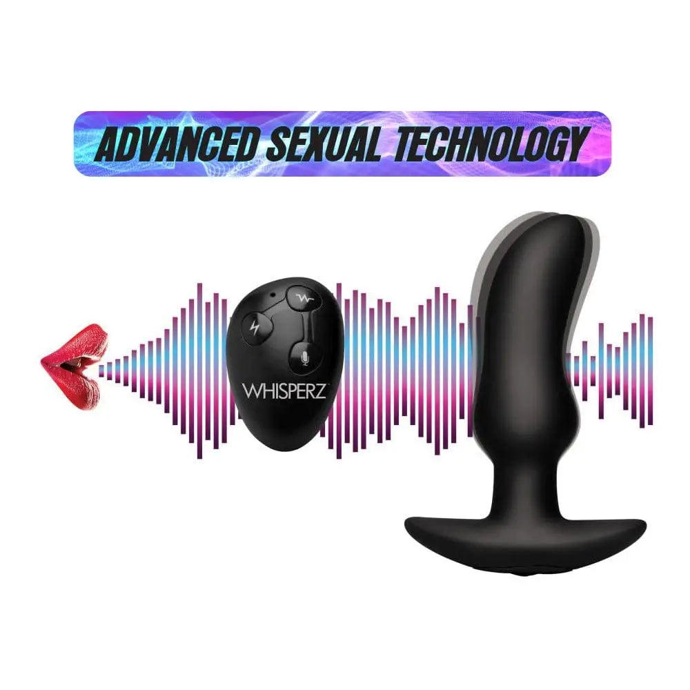 Whisperz™ Voice Activated 10X Vibrating Prostate Plug with Remote - Rolik®