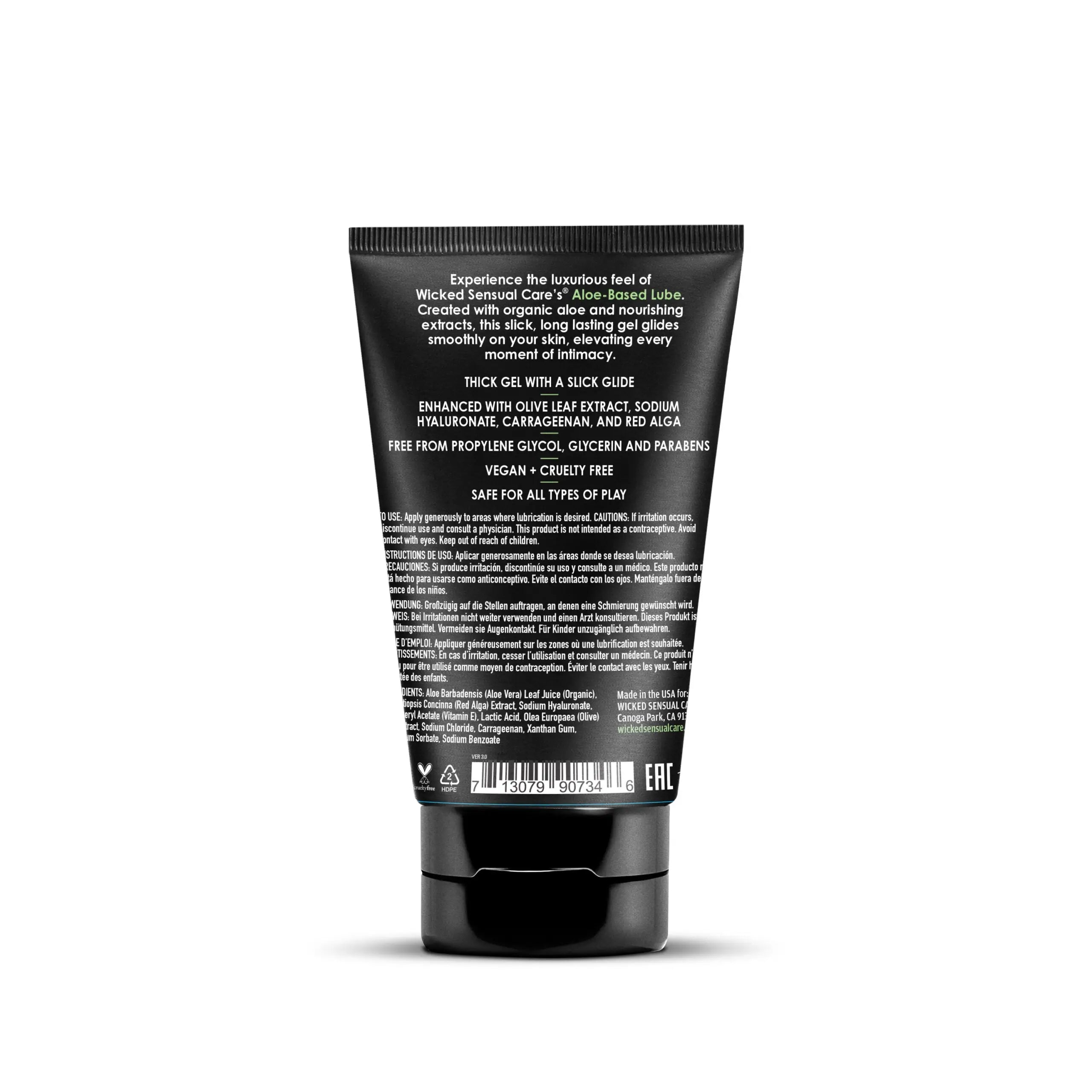 Wicked® Sensual Care Aloe Vera-Based Lubricant 4 fl. oz.