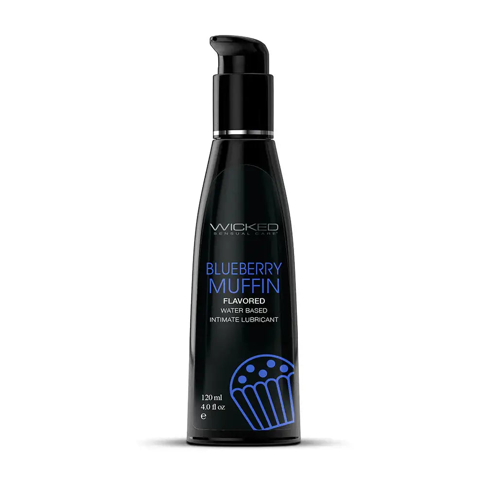 Aqua Flavored Water - Based Lubricant - Blueberry Muffin
