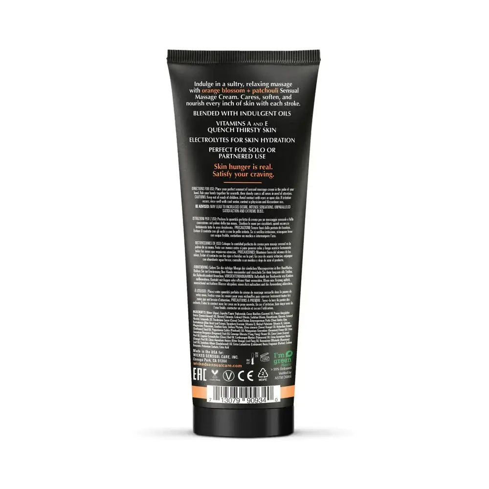Wicked® Orange Blossom + Patchouli Sensual Massage Cream - Rolik®