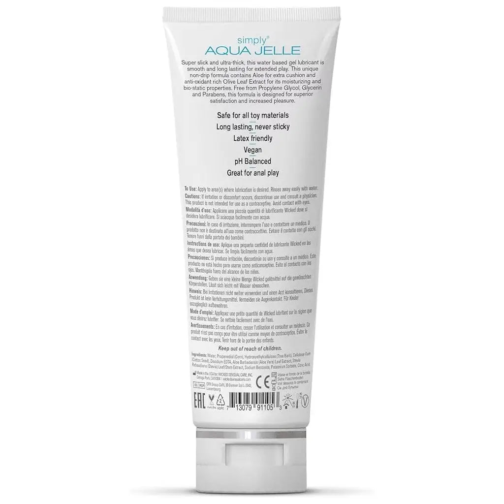 Wicked® Sensual Care Wicked Simply Aqua Jelle Water-Based Lubricant 4 fl. oz.