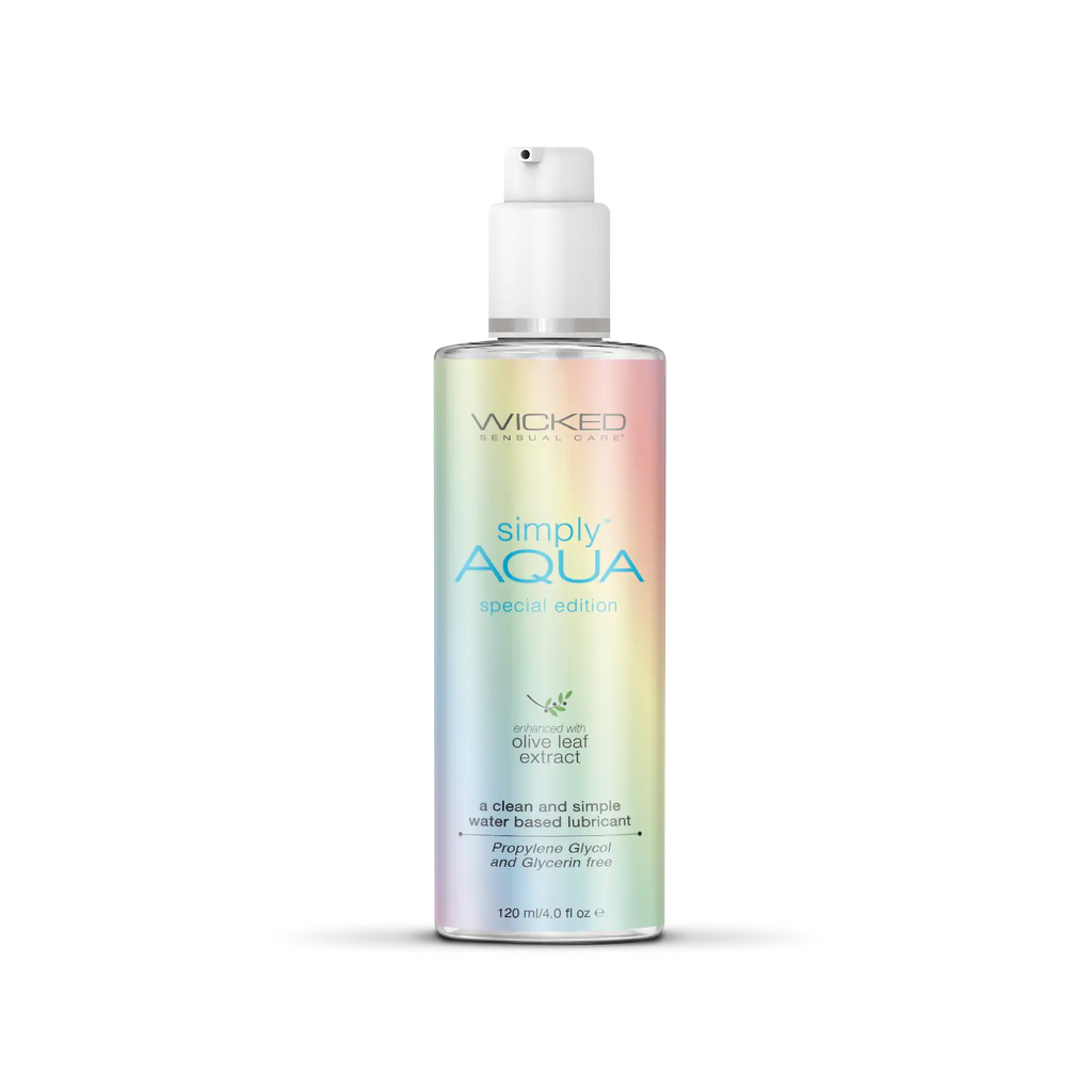 Wicked® Sensual Care Wicked Simply Aqua Water-Based Lubricant 4 fl. oz. LGBT+ Donation Edition