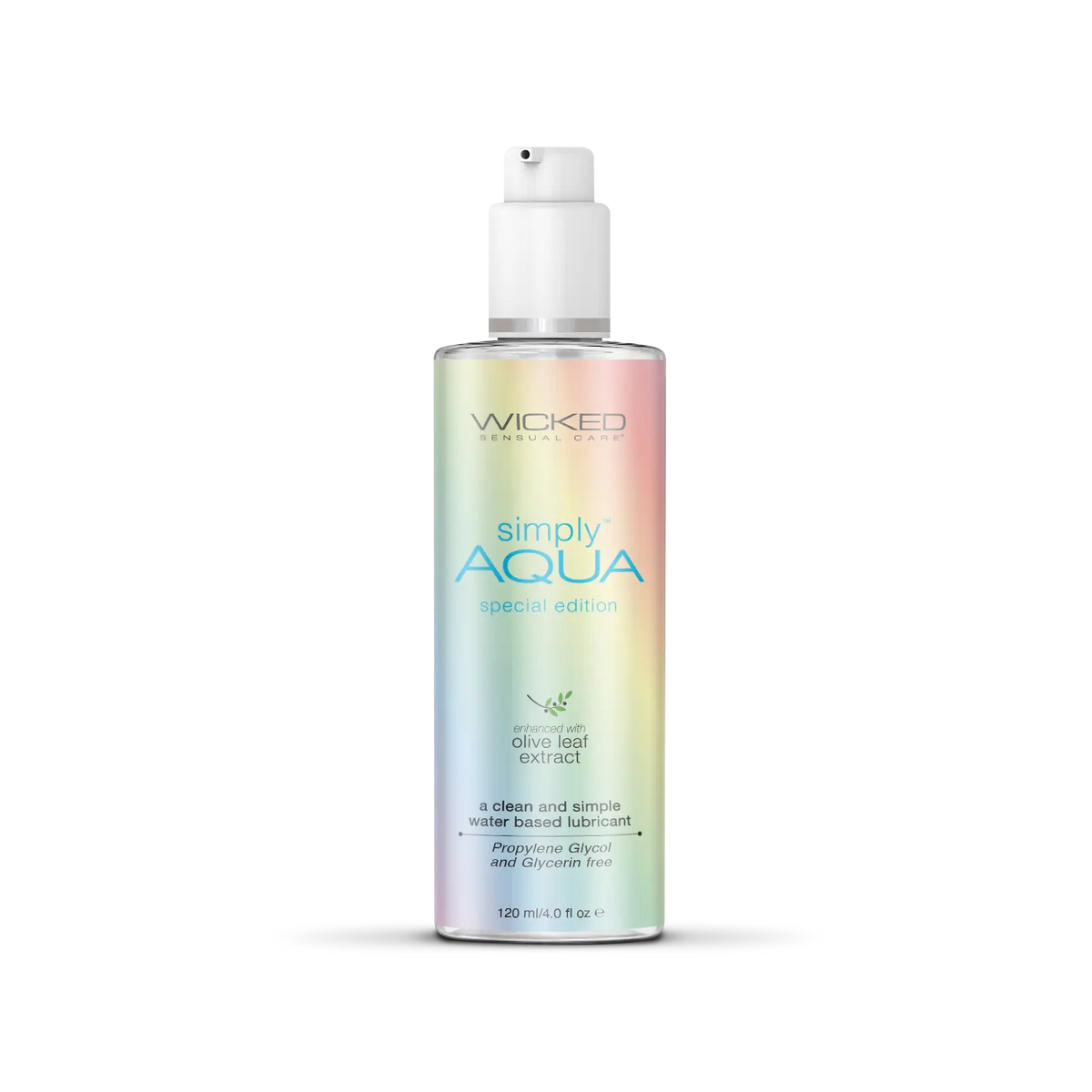 Wicked® Sensual Care Wicked Simply Aqua Water-Based Lubricant 4 fl. oz. LGBT+ Donation Edition