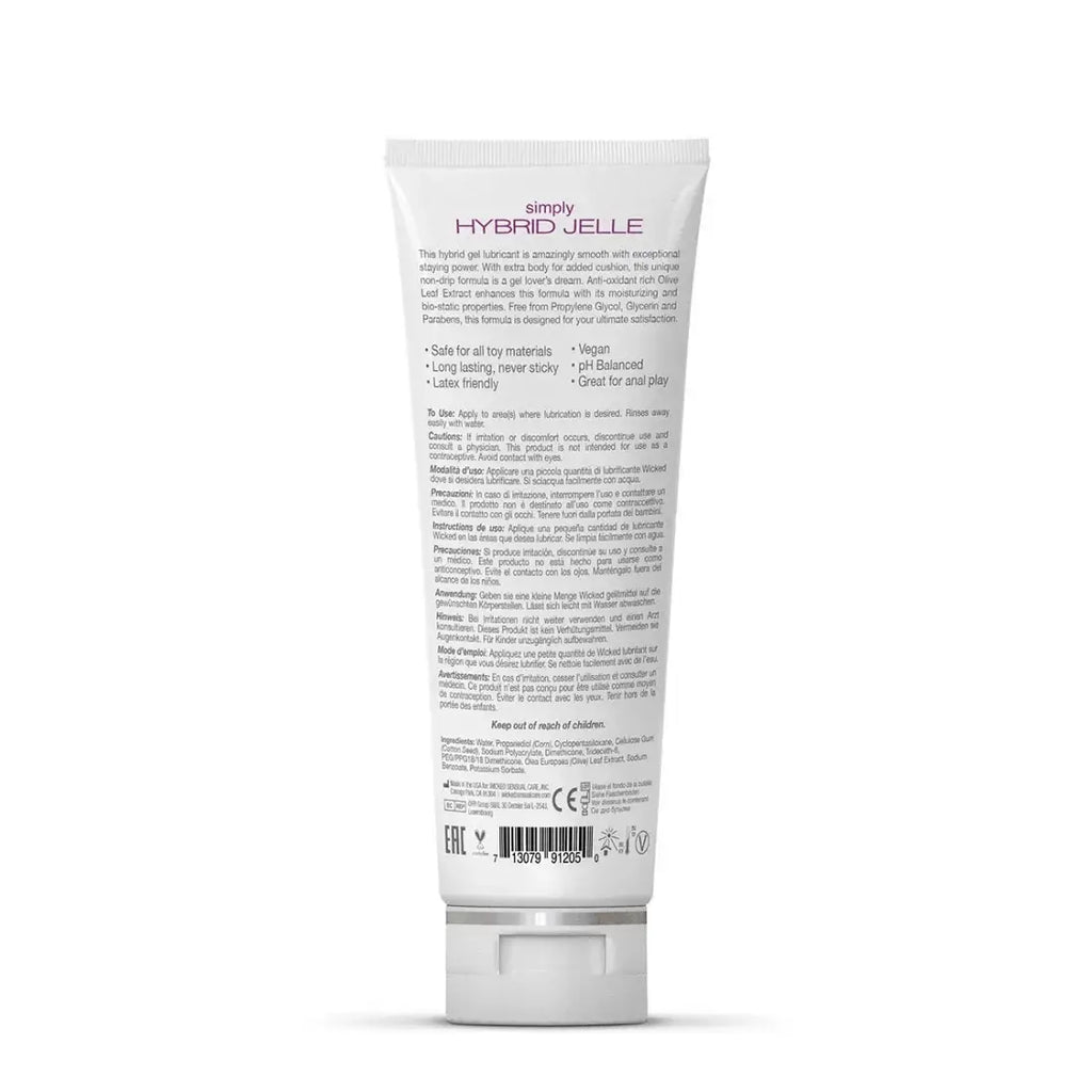 Wicked® Sensual Care Wicked Simply Hybrid Jelle Lubricant 4 fl. oz.
