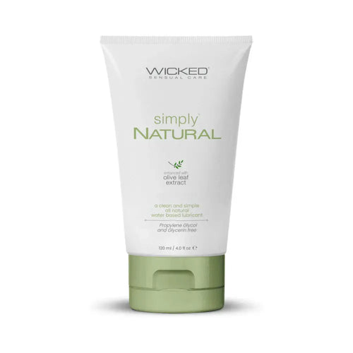 Wicked® Sensual Care Wicked Simply Natural Water-Based Lubricant with Olive Leaf Extract | 4 fl. oz.