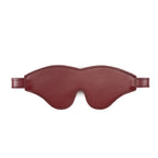 Wine Red Collection Leather Blindfold - Burgundy