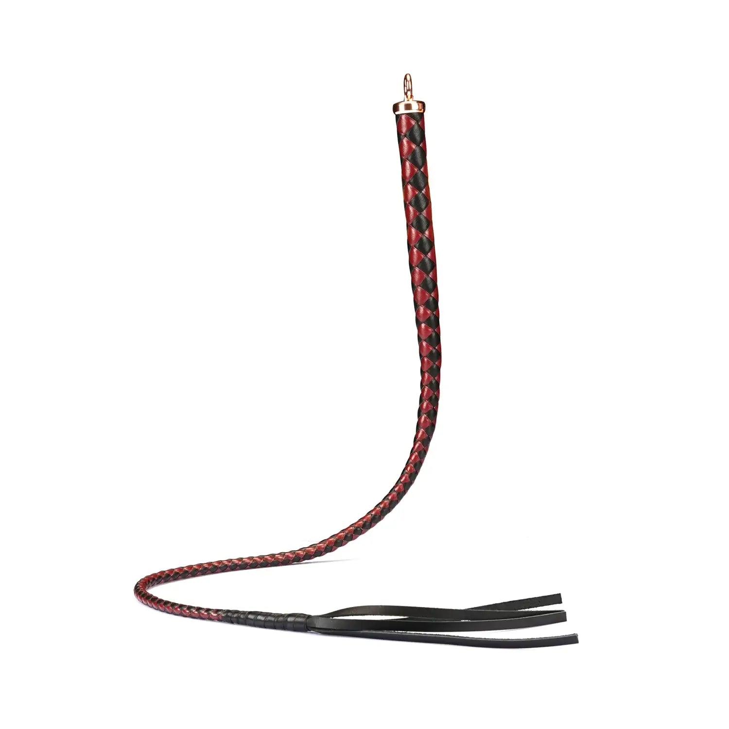 Wine Red Collection Leather Bull Whip - Burgundy - Flogger