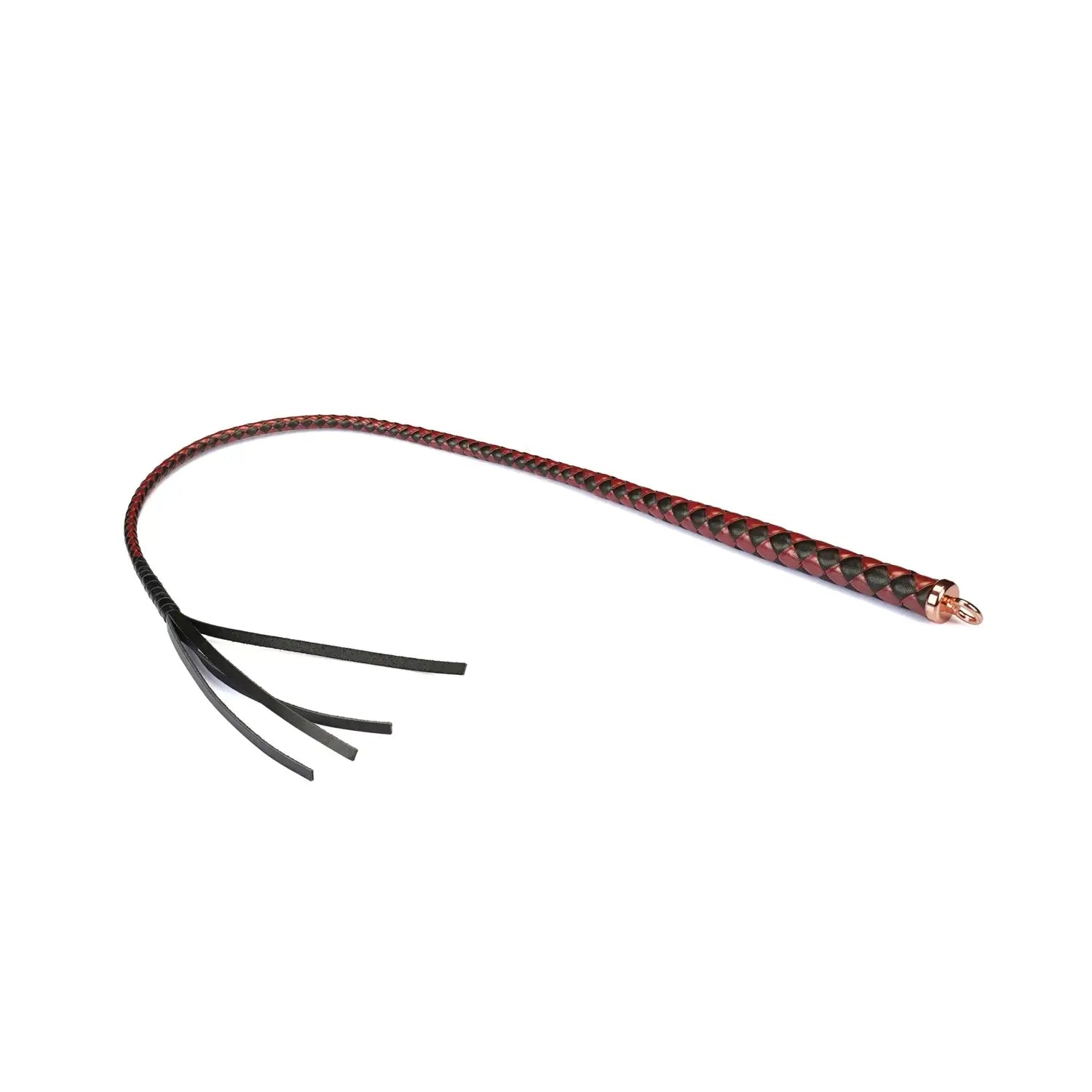 Wine Red Collection Leather Bull Whip - Burgundy - Flogger