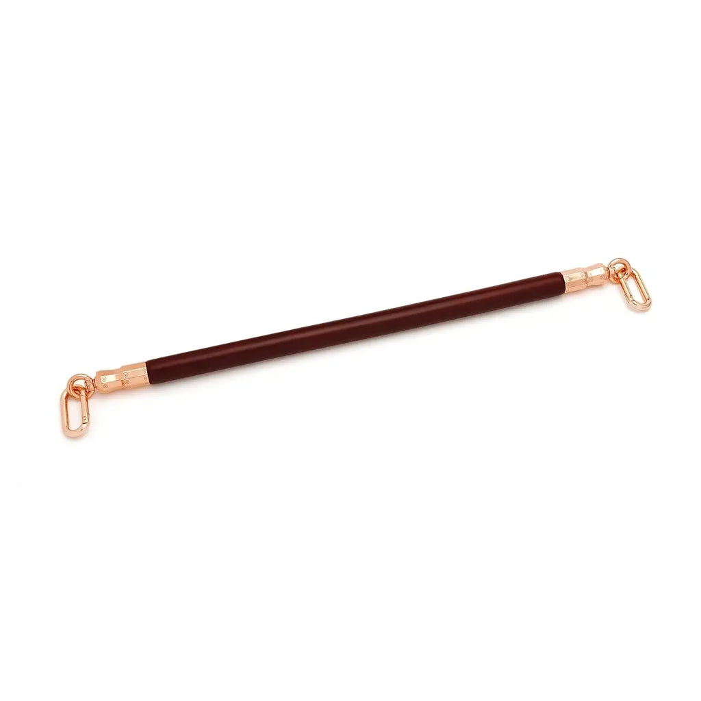 Wine Red Collection Leather-Coated Spreader Bar - Burgundy - Restraints