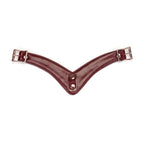 Wine Red Collection Leather Deluxe Hands-Free Wand Harness - Burgundy