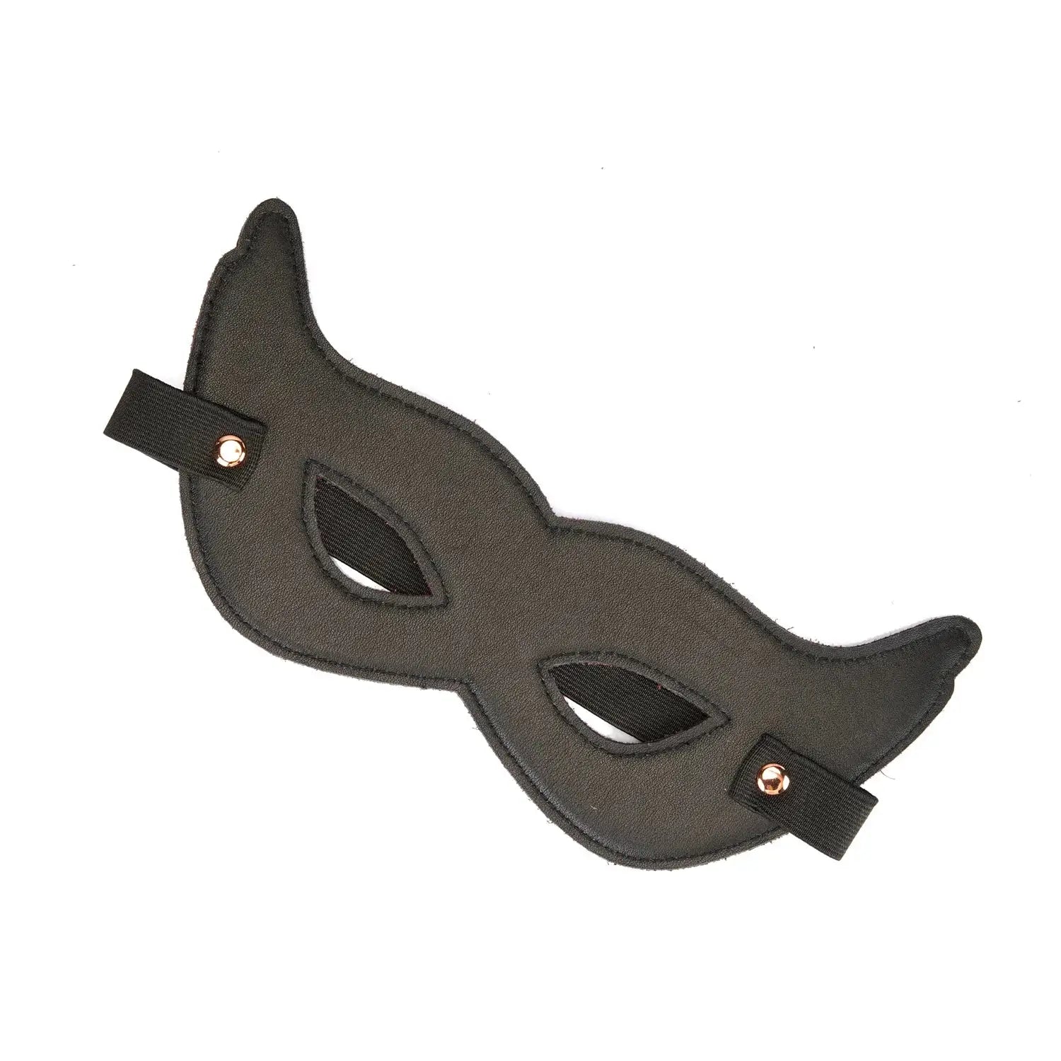 Wine Red Collection Leather Eye Mask - Burgundy