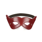 Wine Red Collection Leather Eye Mask - Burgundy