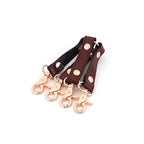 Wine Red Collection Leather Hogtie - Burgundy - Restraints