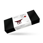 Wine Red Collection Leather Strap-on Harness - Burgundy