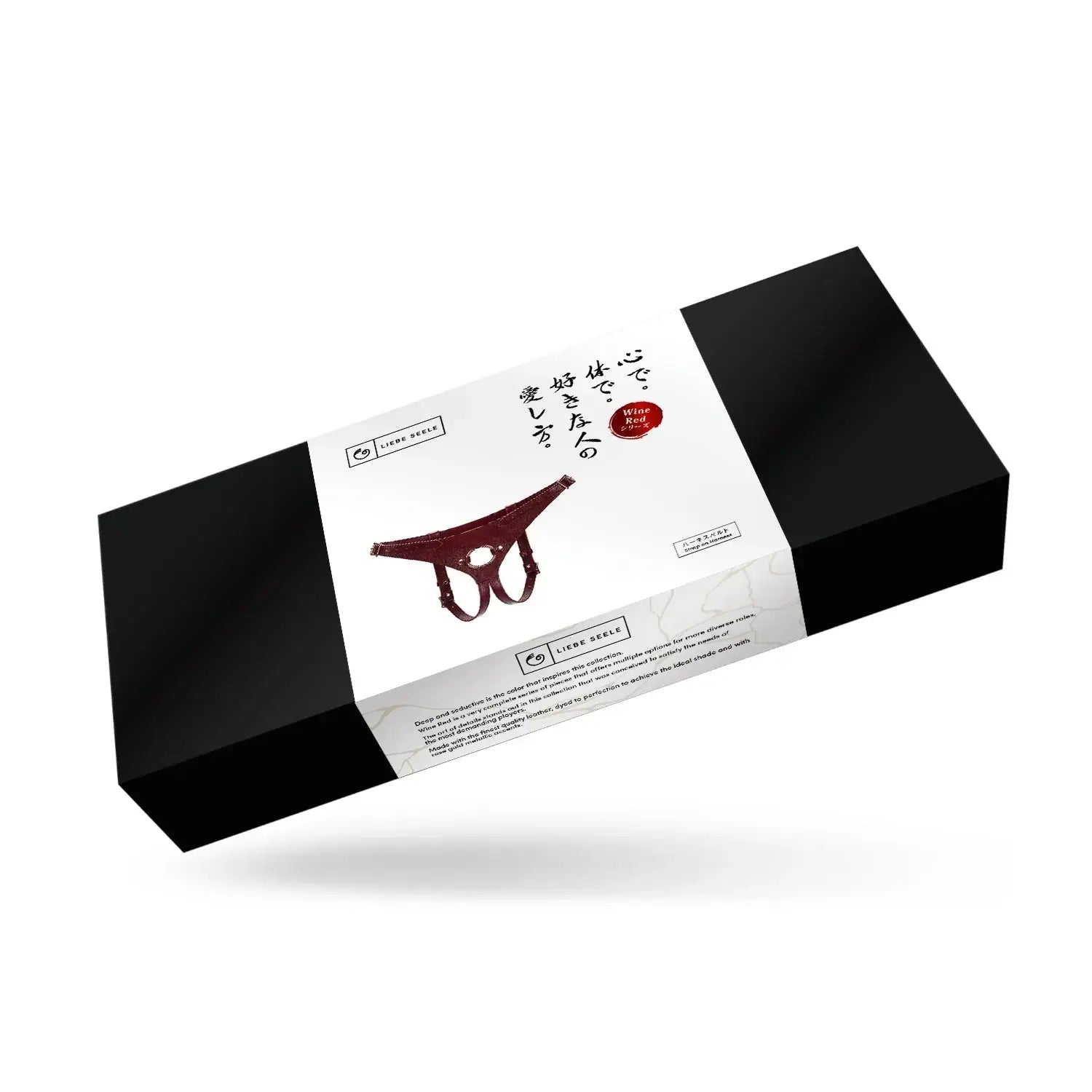 Wine Red Collection Leather Strap-on Harness - Burgundy