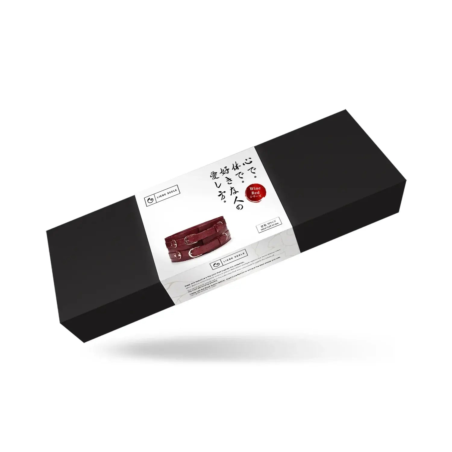 Wine Red Collection Leather Waist Cuff - Restraints