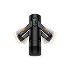 The Wing Thrusting & Vibrating Masturbator - Black