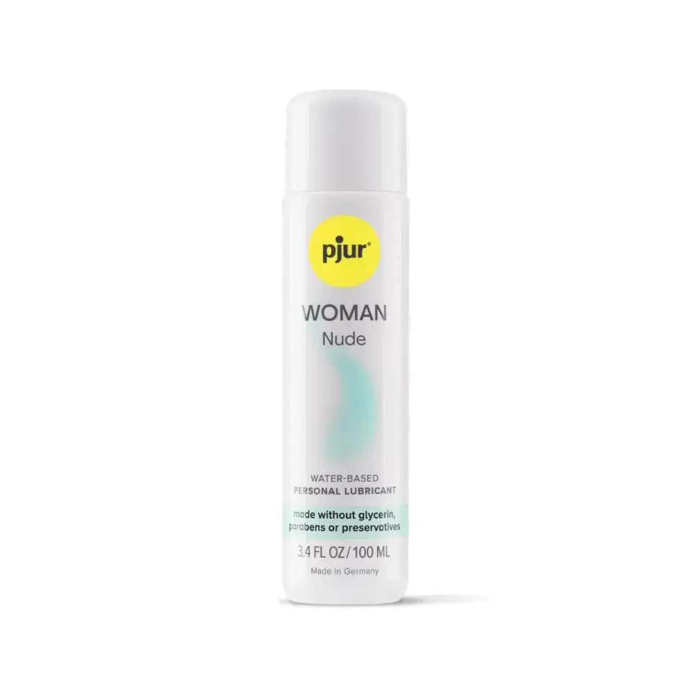 Pjur Woman Nude personal lubricant bottle on a white background