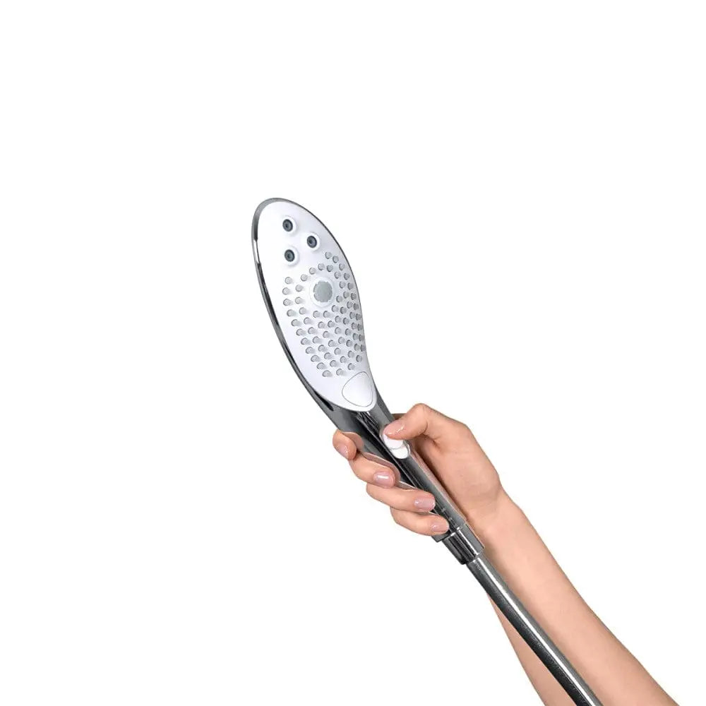 Womanizer Wave 2-in-1 Pleasure Stimulation Shower Head - Chrome Silver - Stimulator