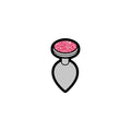 Gem Butt Plug Enamel Pin - Rolik®