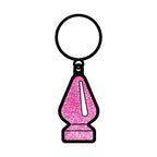 Pink Glitter Butt Plug Keychain - Rolik®