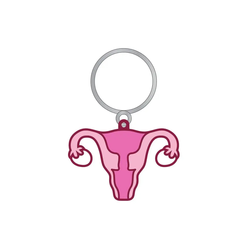 Ultra-glam Pink Glitter Uterus Keychain by Wood Rocket – Rolik®