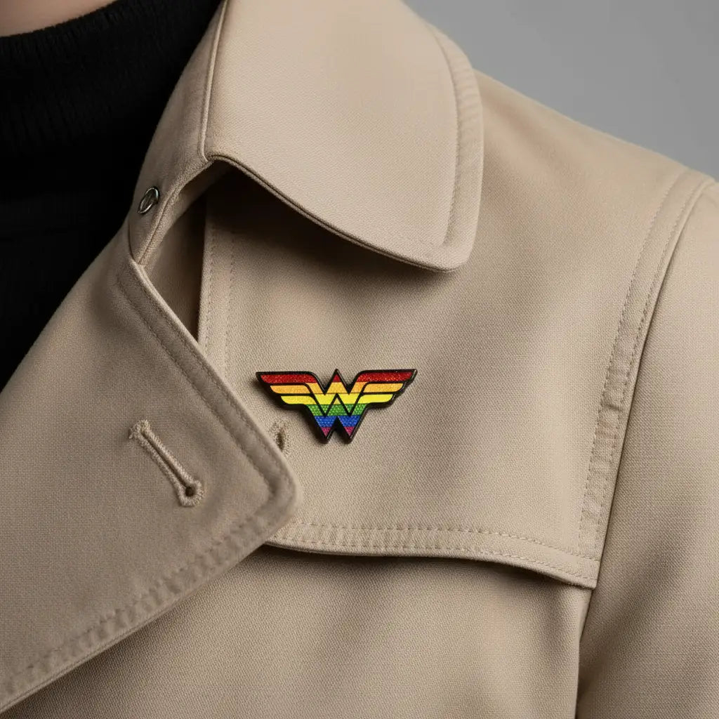 Rainbow WW Pride Enamel Pin