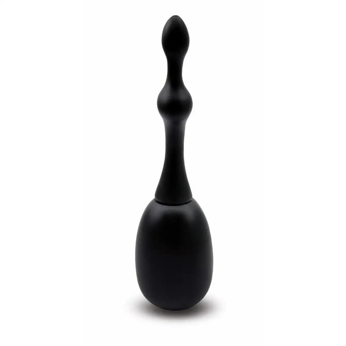 Xgen AquaClean™ Silicone One Way Valve Douche with Beaded Nozzle Black