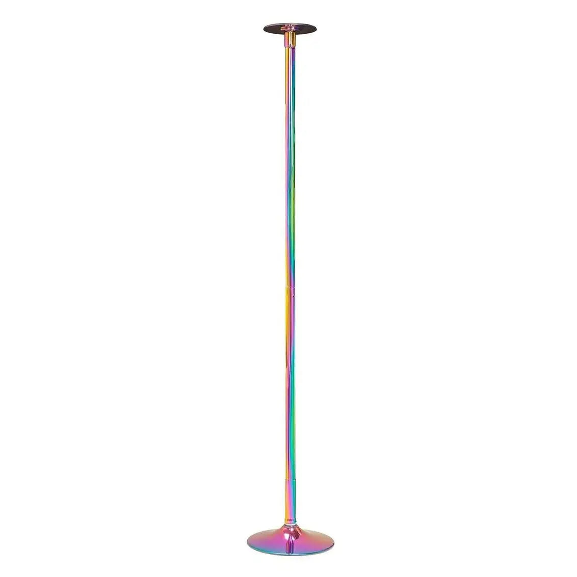 Xgen Power Pole™ Pro Portable Exercise & Dance Spinning Pole Rainbow