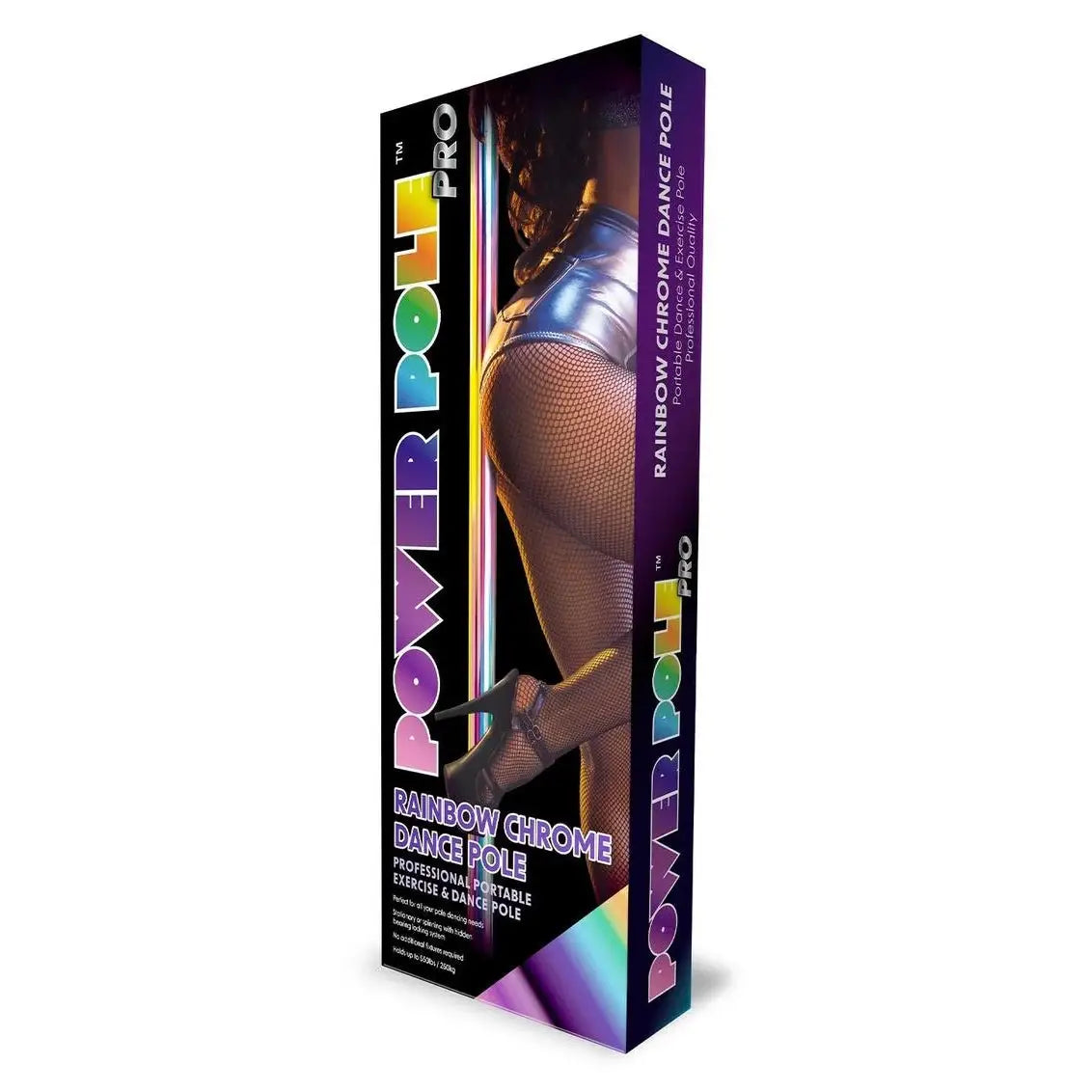 Xgen Power Pole™ Pro Portable Exercise & Dance Spinning Pole Rainbow