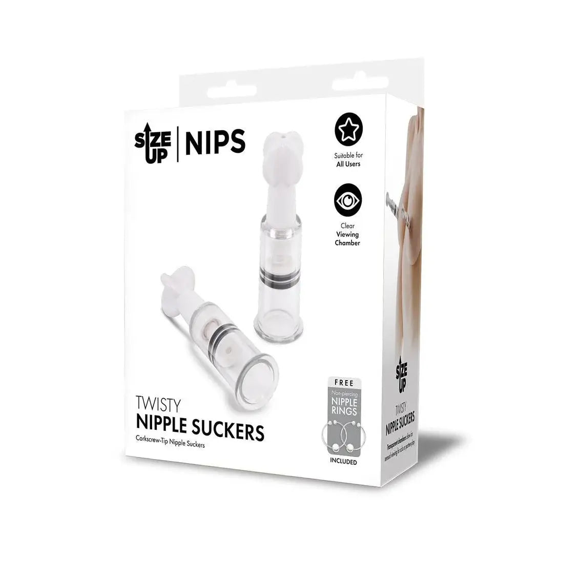 Xgen | Size Up Twisty Nipple Suckers with Adjustable Suction & Rings