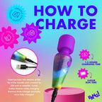 Bang! Rainbow Mini Silicone Wand Vibrator - Rolik®