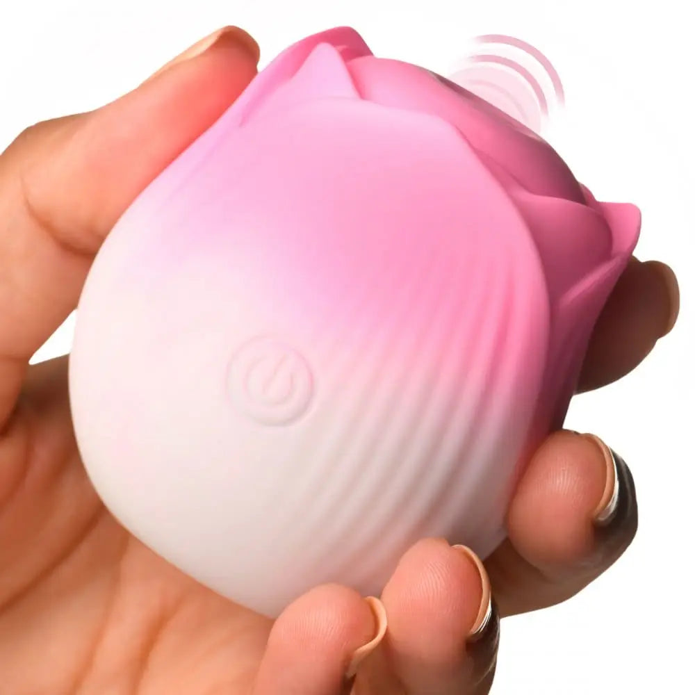Bloomgasm™ Pulsing Petals Throbbing Rose Stimulator - Pink - Vibrator