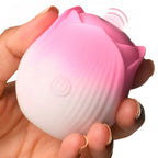 Bloomgasm™ Pulsing Petals Throbbing Rose Stimulator - Pink - Vibrator