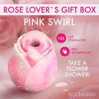 XR Brands® Bloomgasm™ The Rose Lover’s Suction Vibrator Gift Box