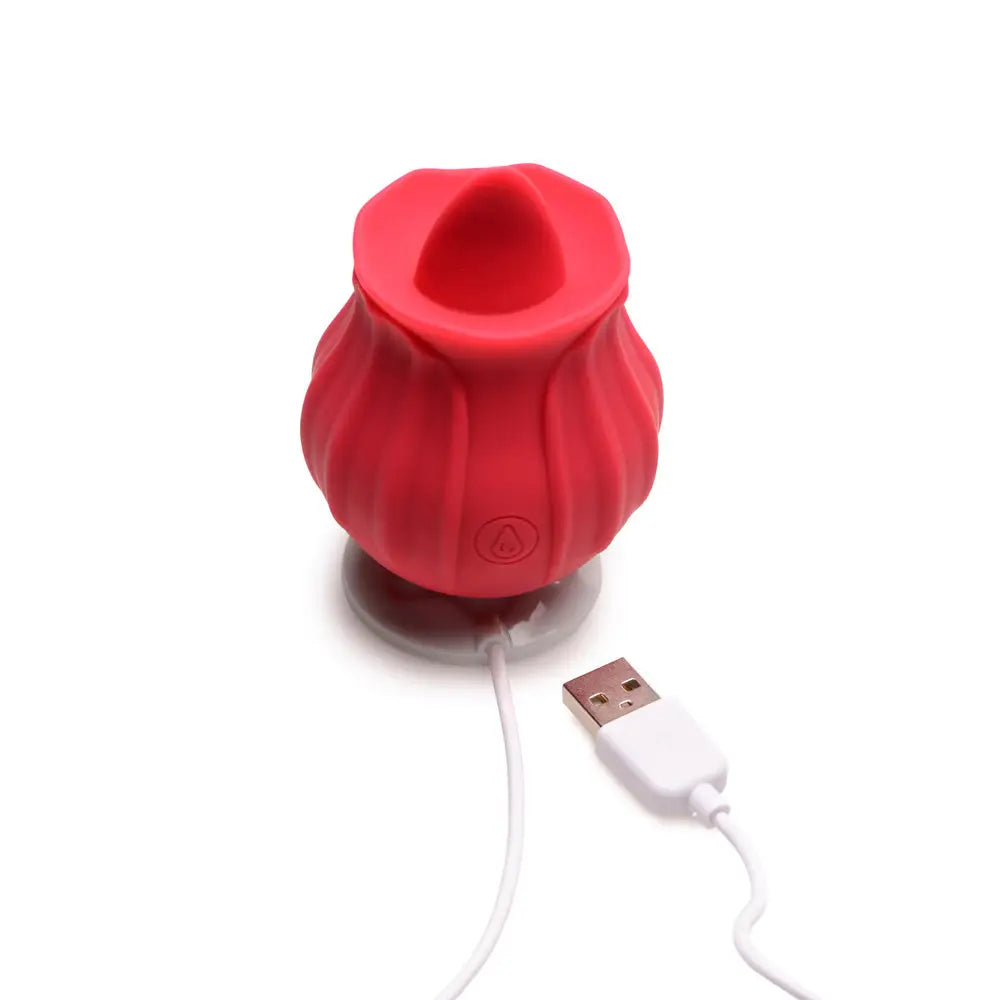 Bloomgasm™ Wild Violet Silicone Clit Licking Stimulator - Vibrator