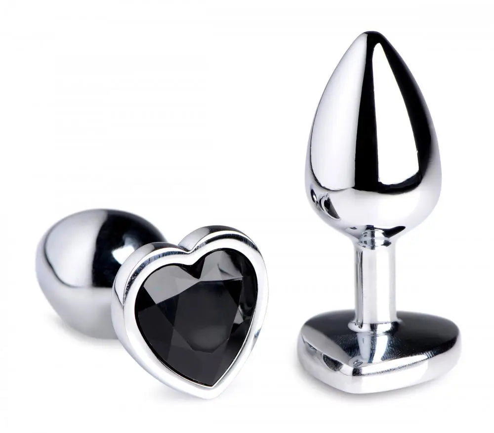 Booty Sparks™ Black Heart Anal Plug - Butt