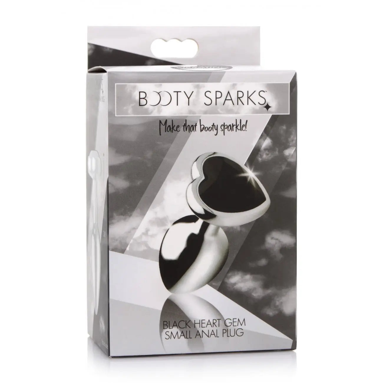 Booty Sparks™ Black Heart Anal Plug - Butt