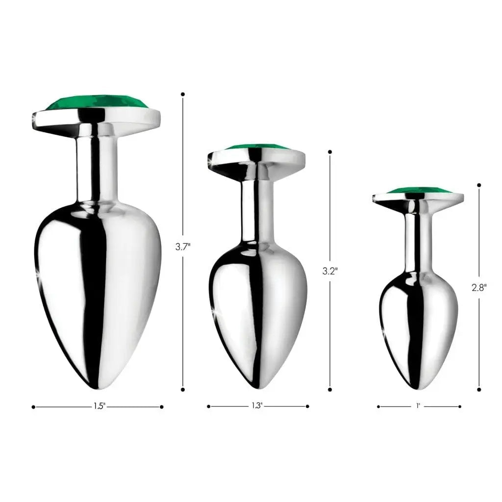 Booty Sparks™ Emerald Gem Anal Plug Set - Rolik®